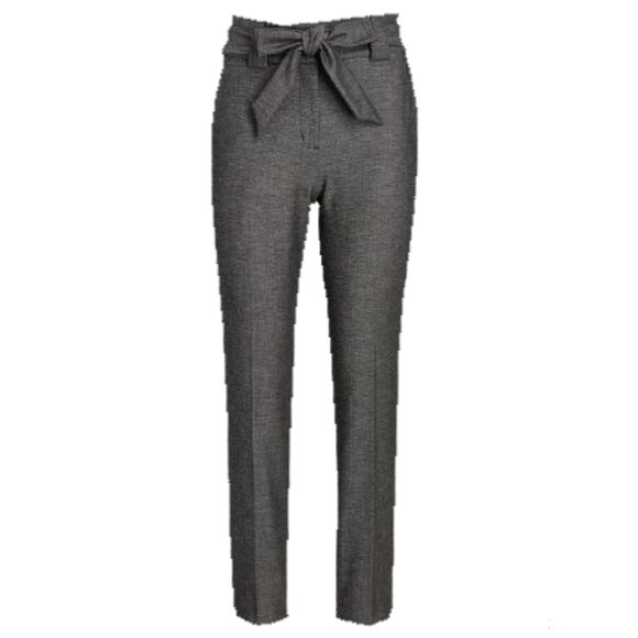 Express High Waisted Linen-Blend Sash Tie Ankle Pant size 2R - Picture 2 of 11